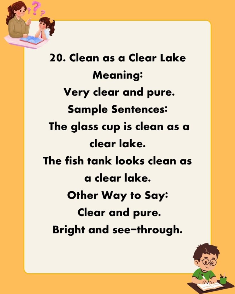 Metaphors for Clean