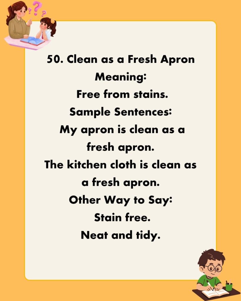 Metaphors for Clean