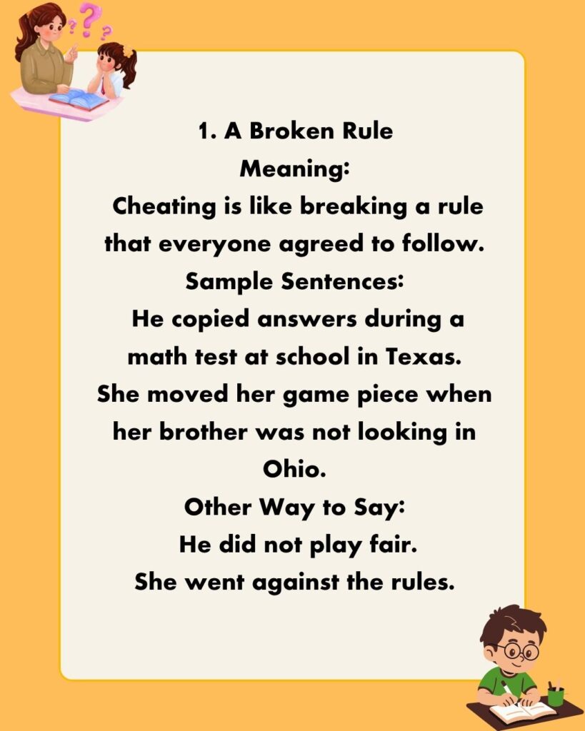 Metaphors for Cheating