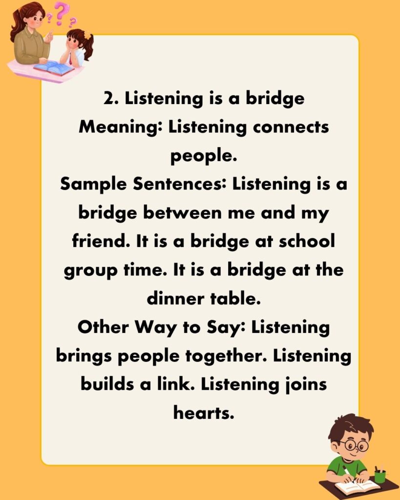Metaphors About Listening