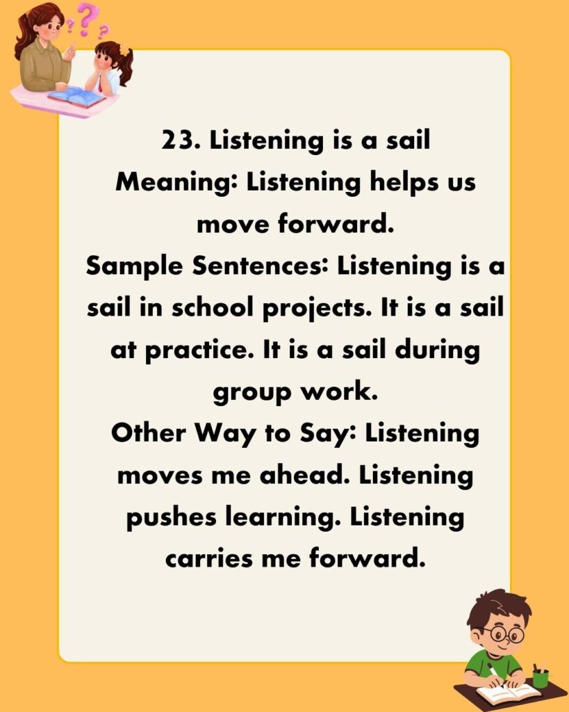 Metaphors About Listening