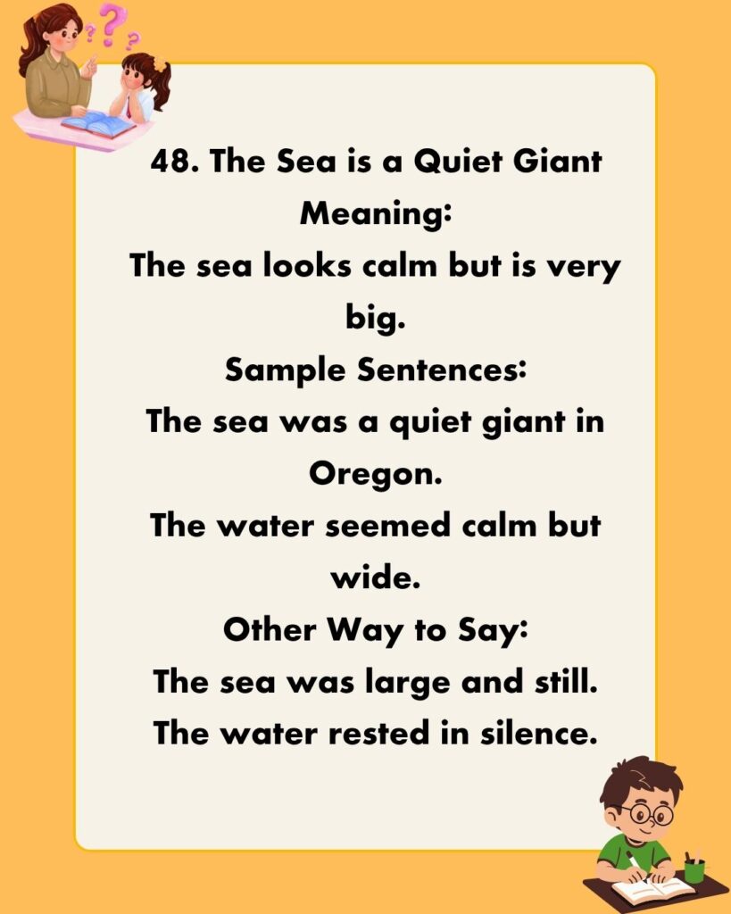 Metaphors for Sea