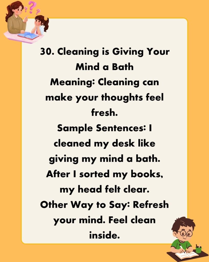 Metaphors for Cleaning