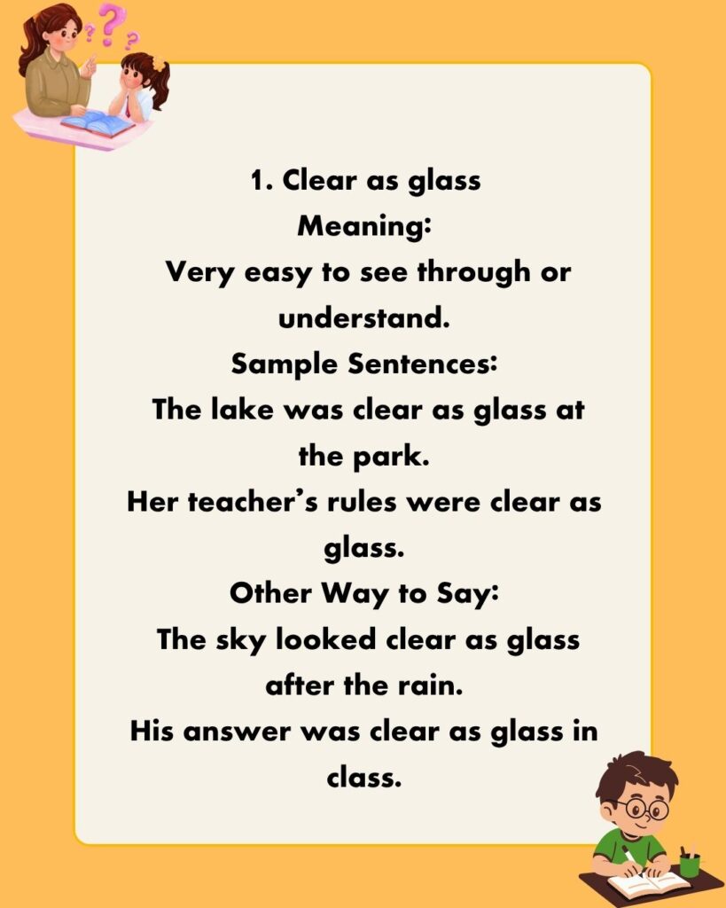 Metaphors for Clear