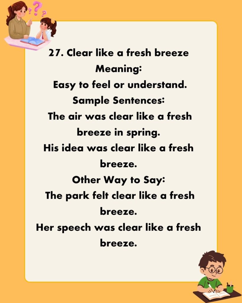 Metaphors for Clear