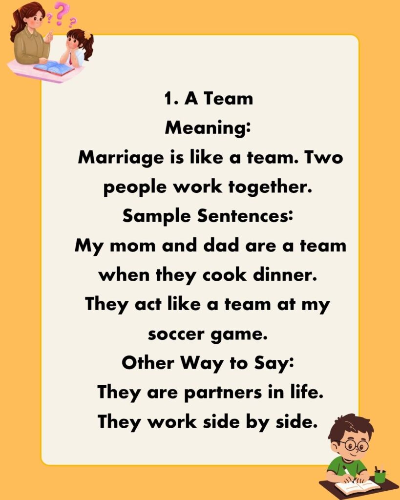 Metaphors for Marriage
