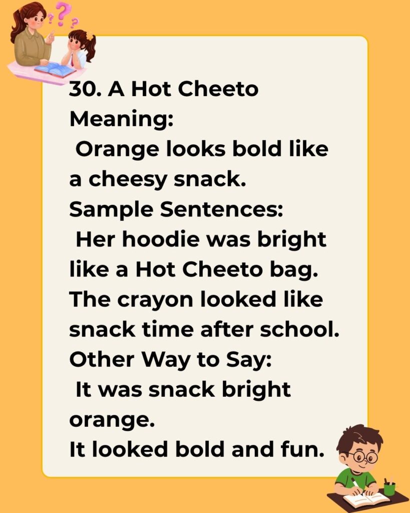 Metaphors for Orange
