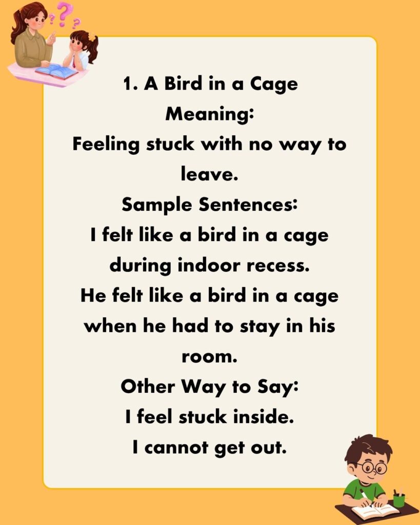 Metaphors for Being Trapped