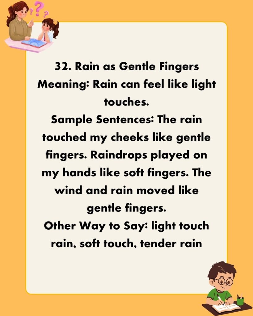 Metaphors for Rain