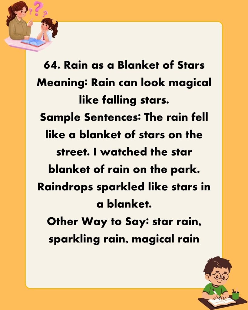 Metaphors for Rain