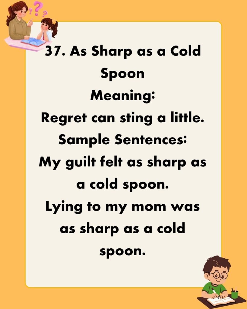 Metaphors for Regret