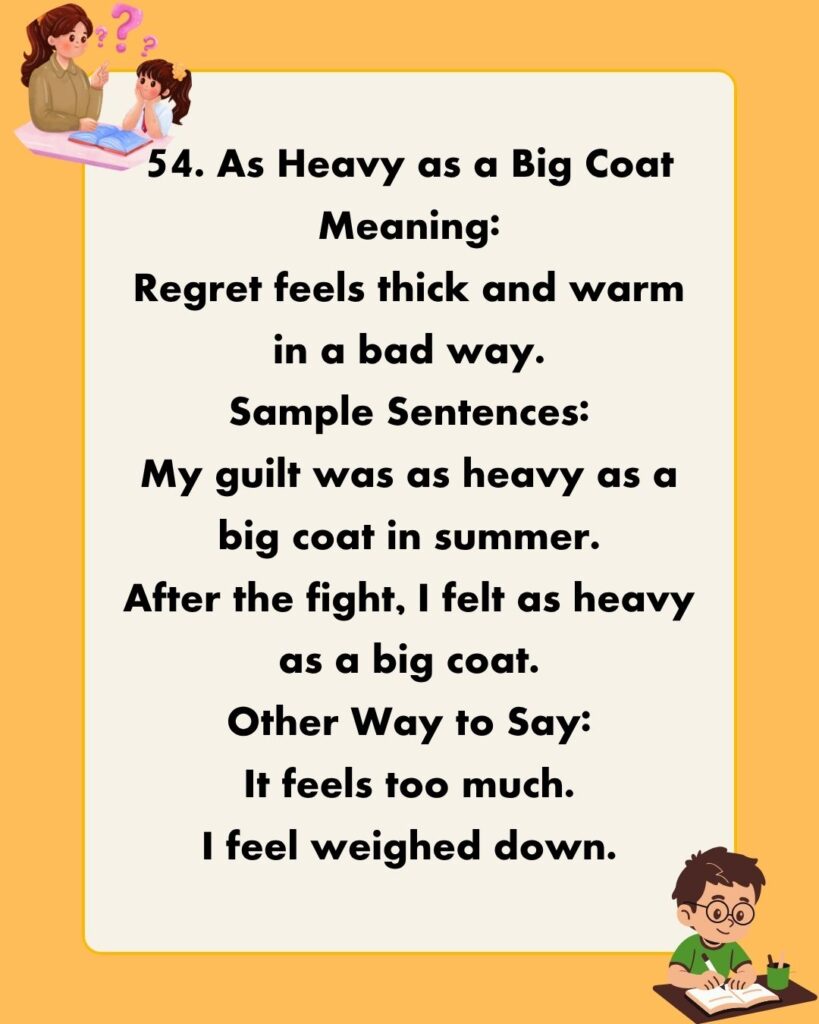 Metaphors for Regret