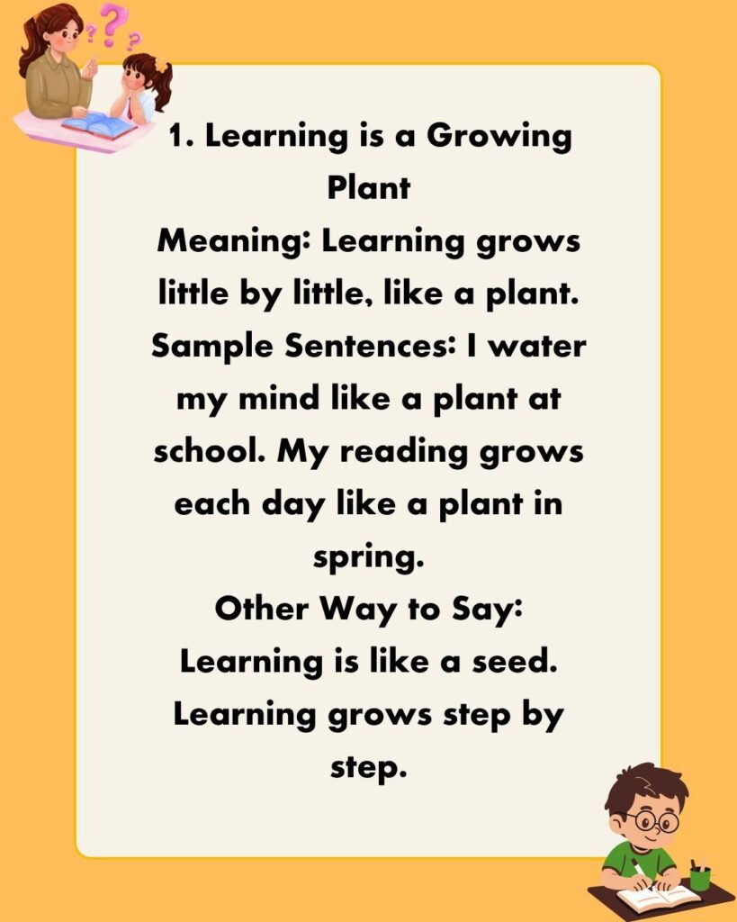 Metaphors for Learning
