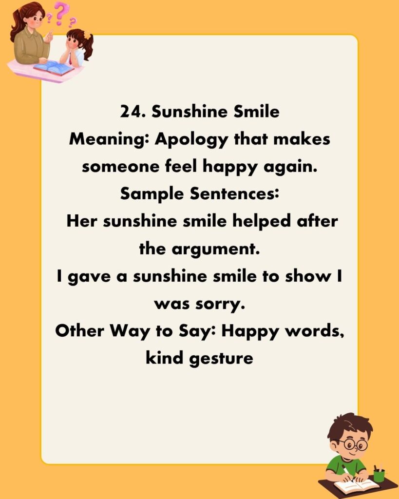 Metaphors for Apology