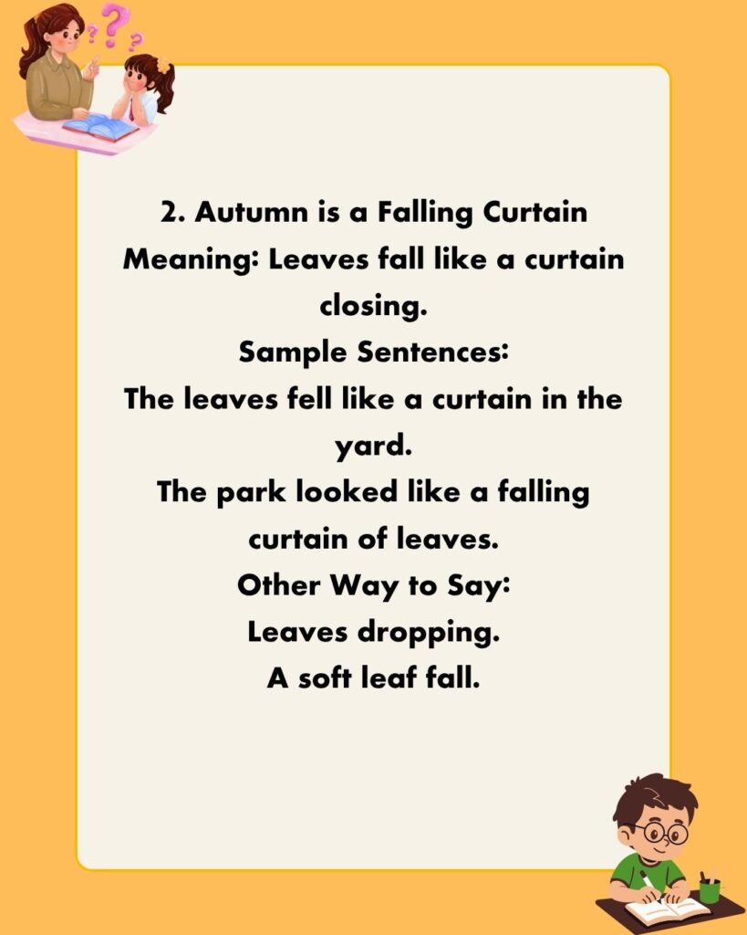 Metaphors for Autumn