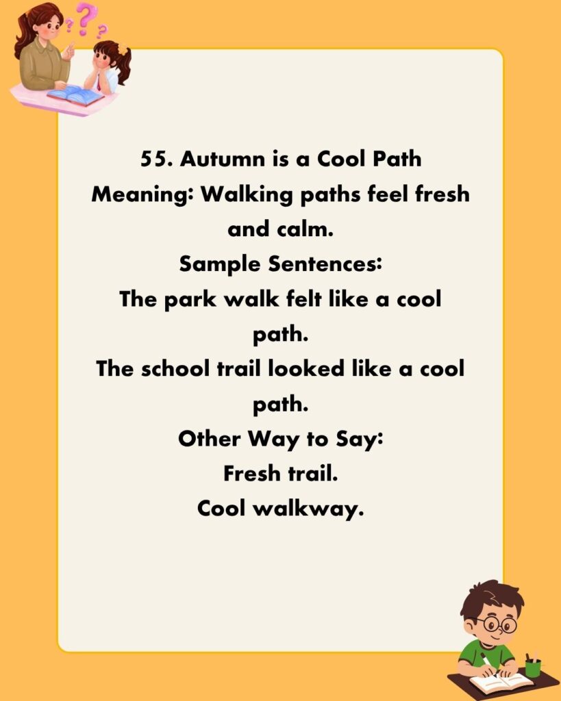 Metaphors for Autumn