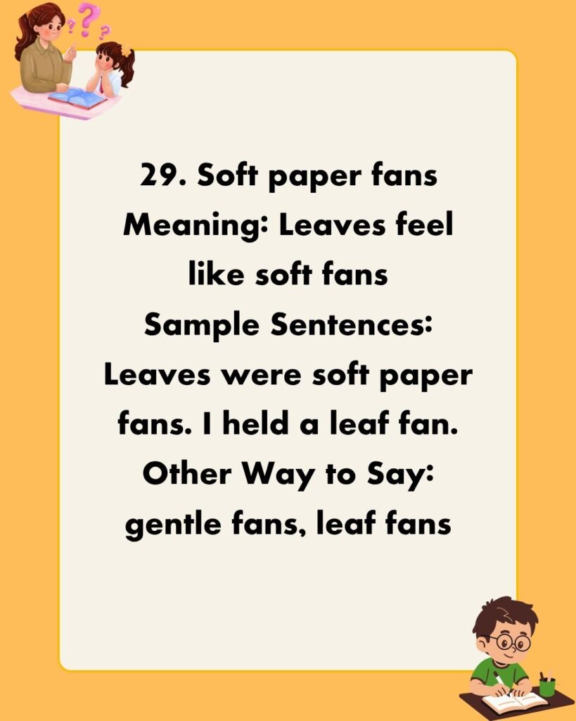 Metaphors for Leaves