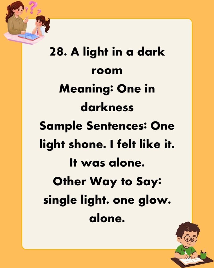 Metaphors for Alone
