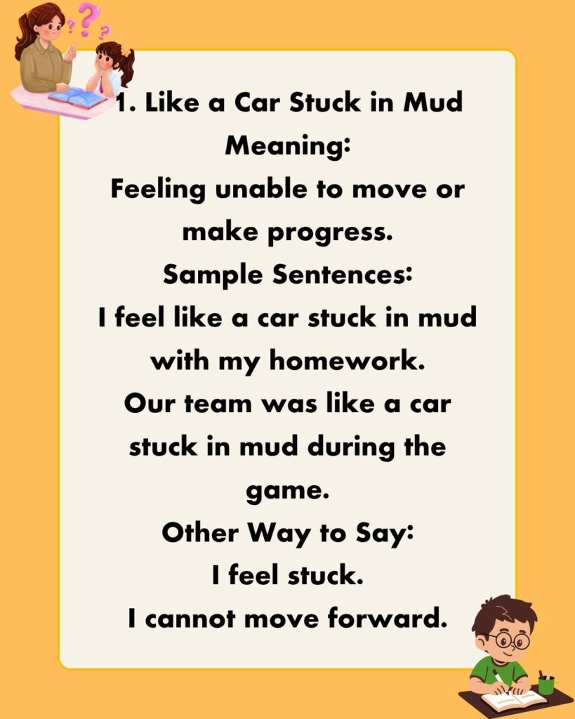 Metaphors for Being Stuck