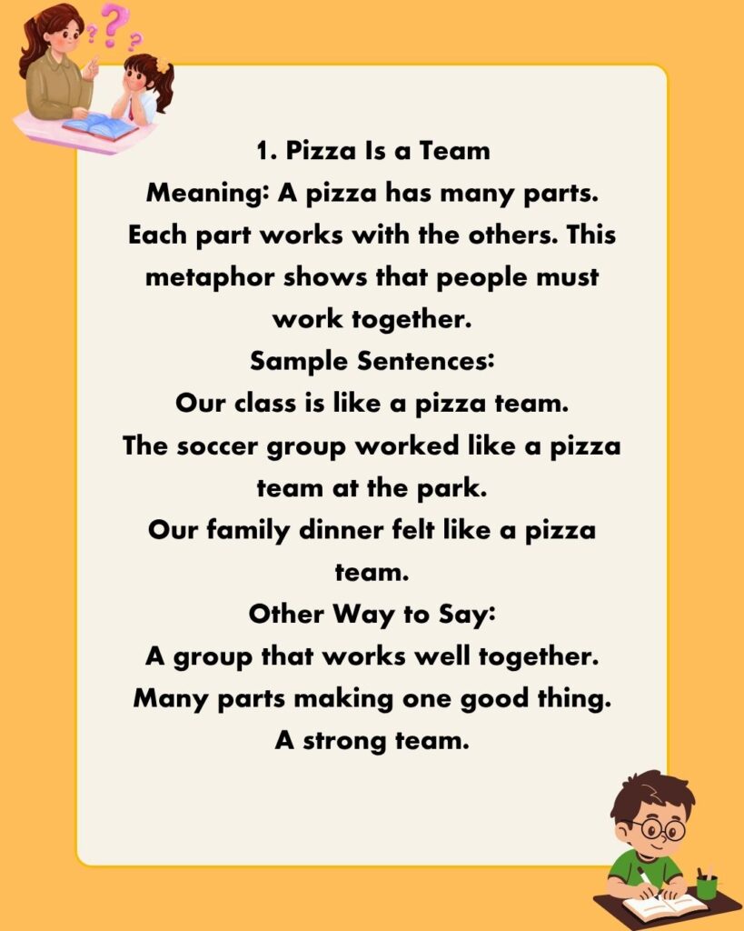 Metaphors for Pizza