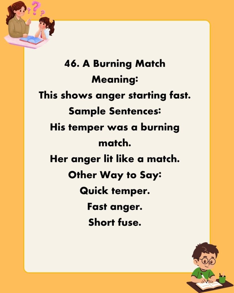 Metaphors for Anger