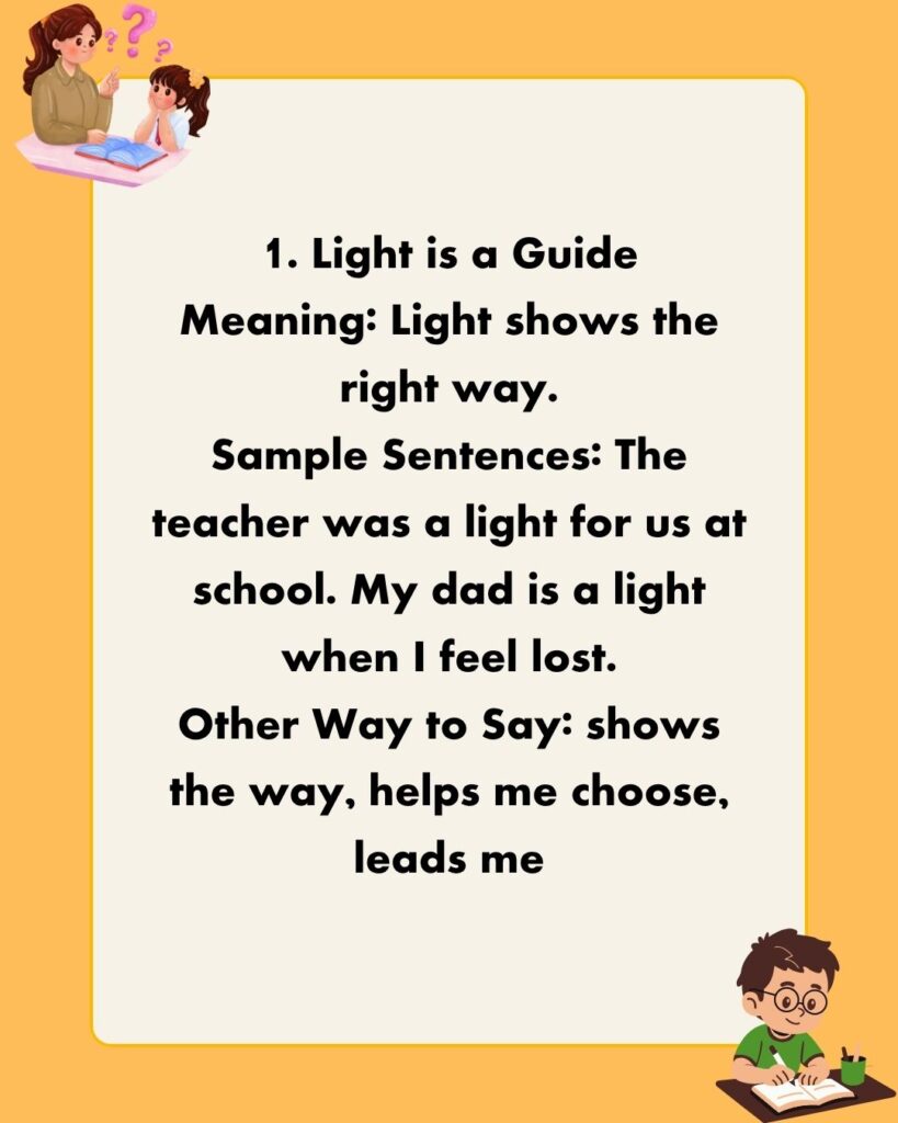 Metaphors for Light