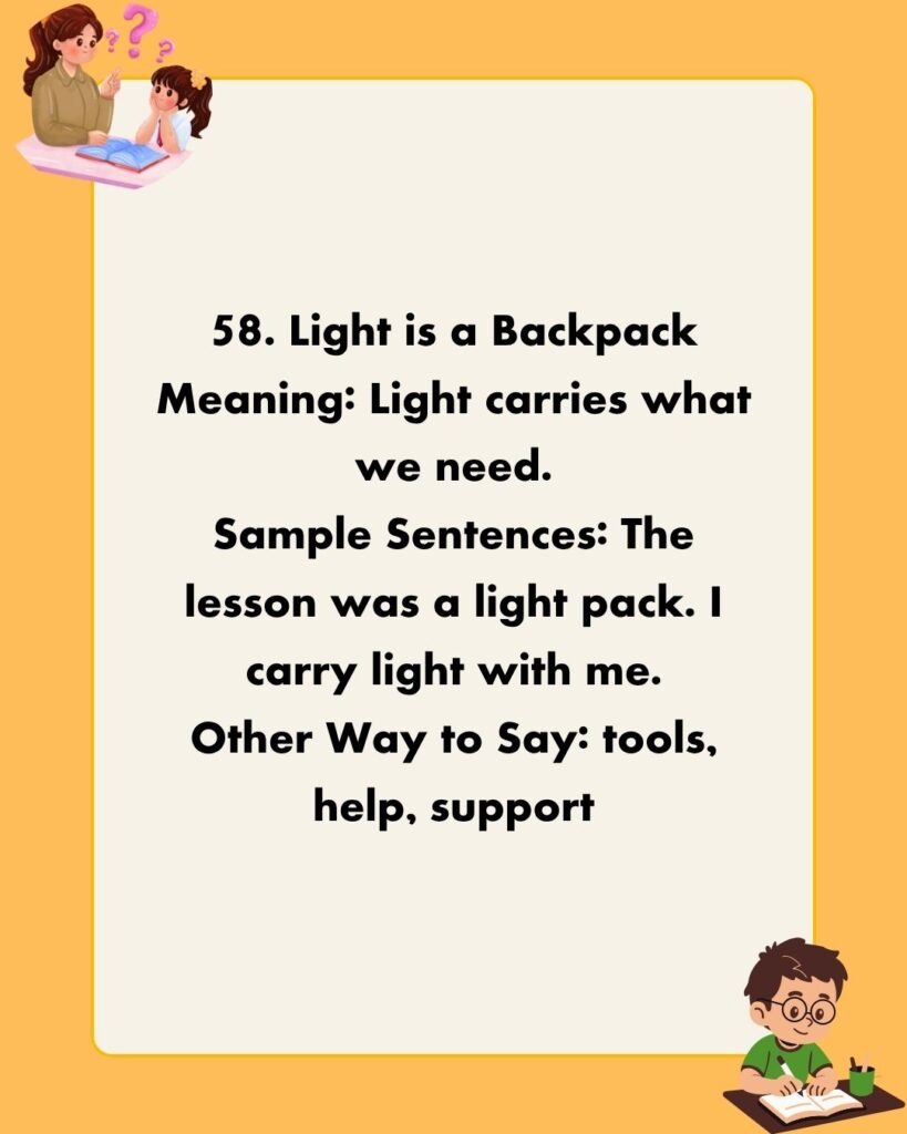 Metaphors for Light