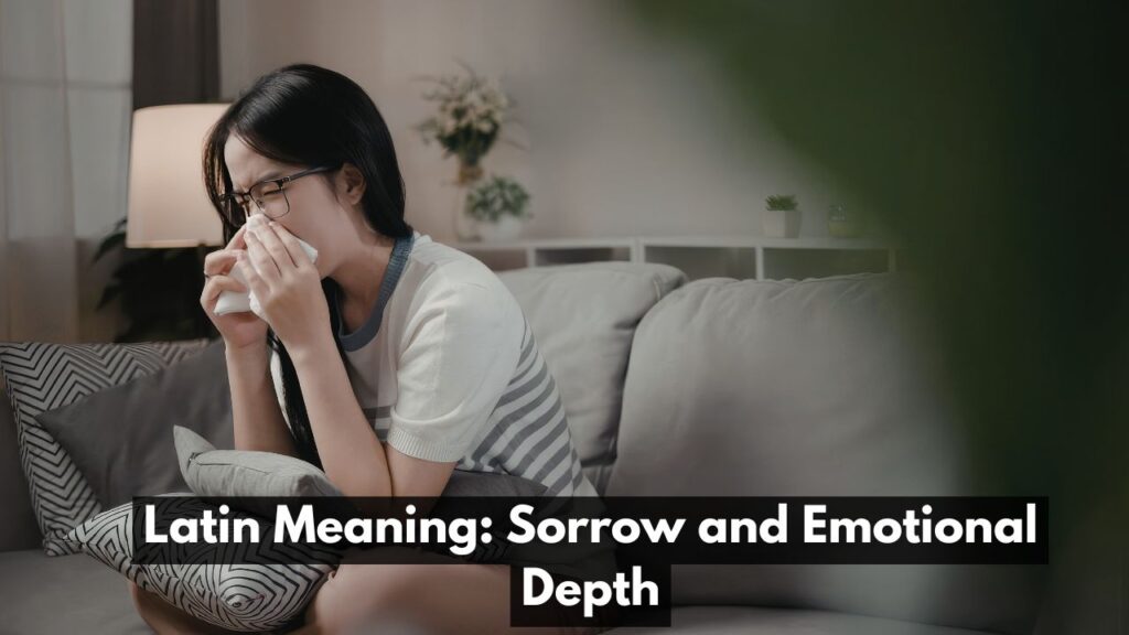 Latin Meaning: Sorrow and Emotional Depth